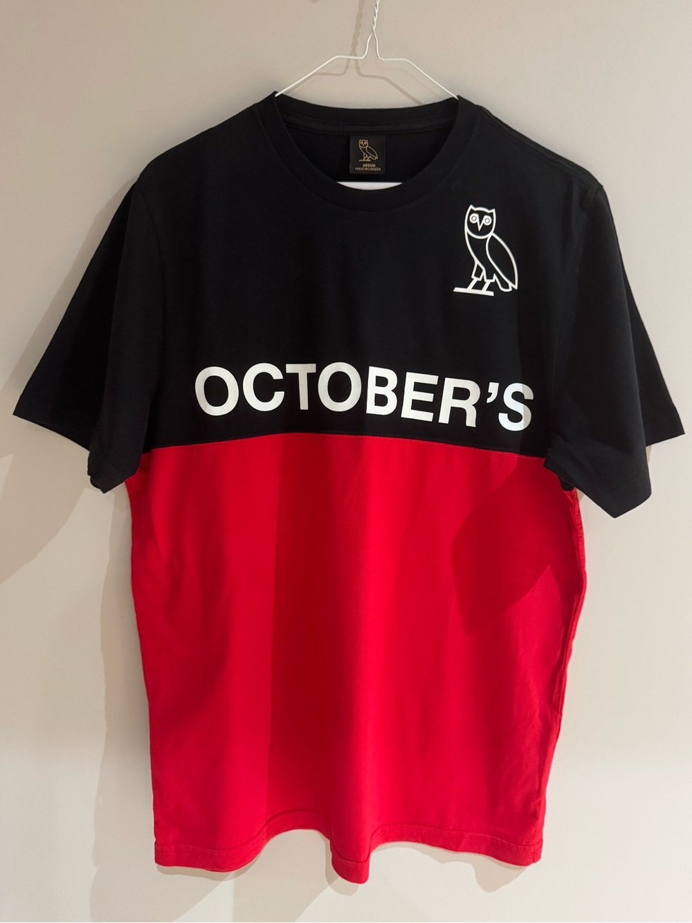 OVO - black and Red October’s Very Own Tee - Size M